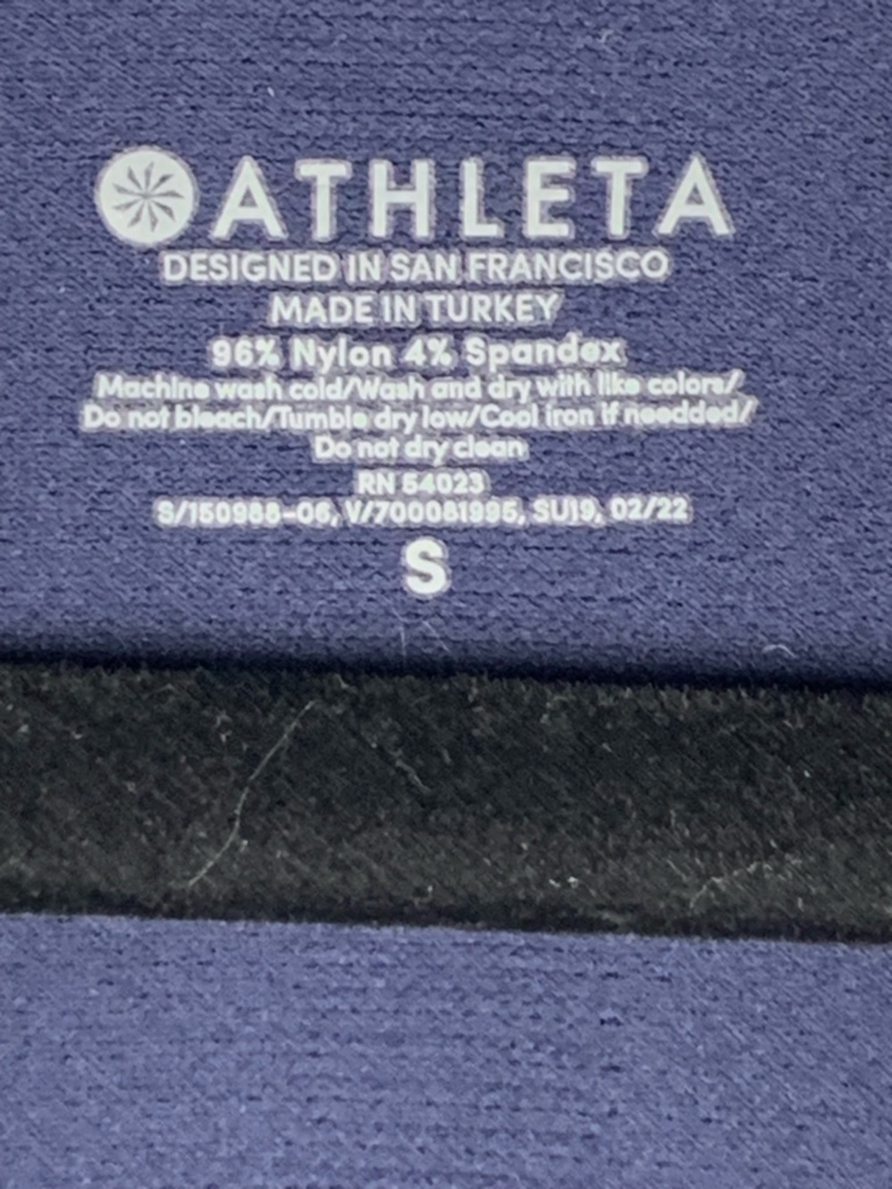 Athleta Navy Racerback Tank Top Women’s Small Athletic Workout Yoga Gym - Picture 10 of 12